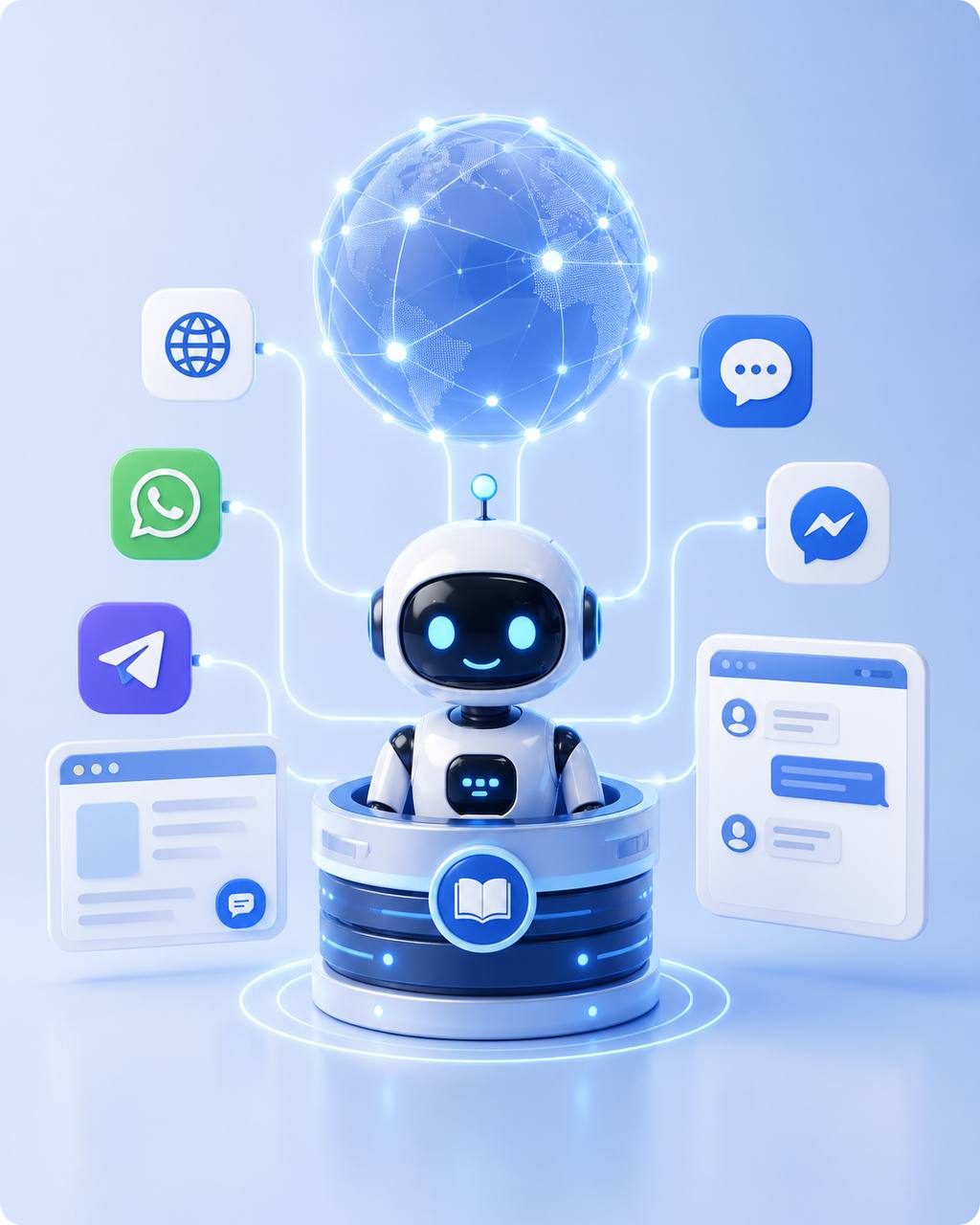 Bot mit Globus, Telegram, WhatsApp und weiteren Kanälen