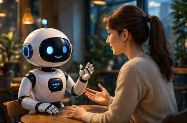 Concierge im Gespräch mit einem Mitarbeiter